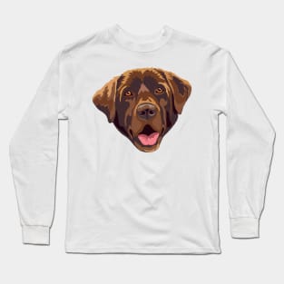 Chocolate Labrador Long Sleeve T-Shirt